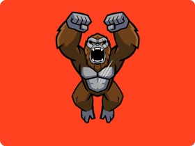 Gif animé King Kong en colère